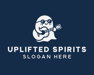 Guitar Musician Ghost logo design