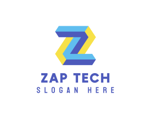 Cyber Company Letter Z logo design