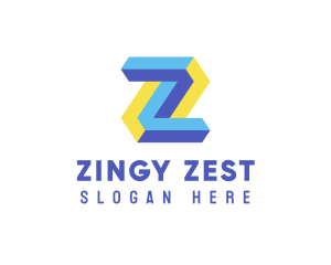 Cyber Company Letter Z logo design