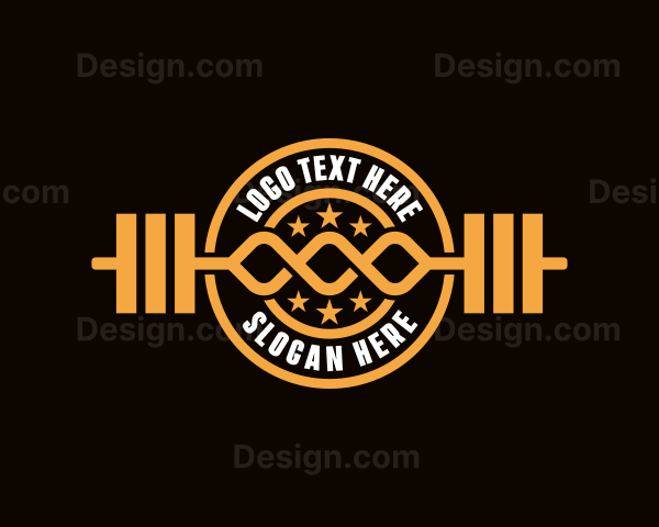 Weightlifting Fitness Gym Logo