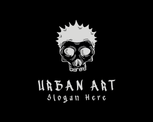 Punk Skull Graffiti logo