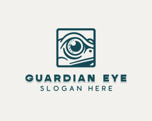 Amphibian Frog Eye logo design