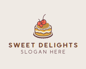 Cherry Cake Pastry logo design