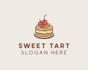 Cherry Cake Pastry logo design