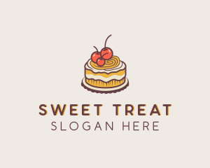 Cherry Cake Pastry logo design