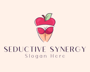 Sexy Erotic Apple  logo design