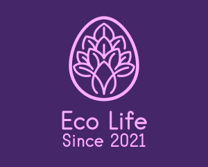 Purple Easter Plant  logo design