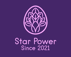 Purple Easter Plant  logo design