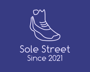 Sneaker Footwear Monoline logo design