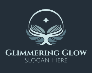 Star Glowing Wings logo design