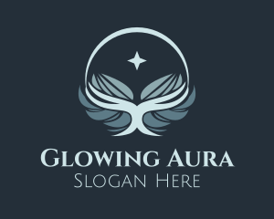 Star Glowing Wings logo design