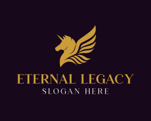 Luxury Pegasus Wings logo