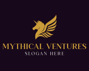 Luxury Pegasus Wings logo design