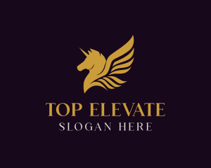 Luxury Pegasus Wings logo design