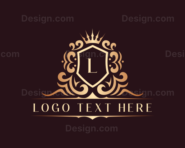 Luxury Aristocrat Shield Crown Logo