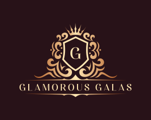 Luxury Aristocrat Shield Crown logo