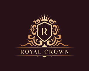 Luxury Aristocrat Shield Crown logo