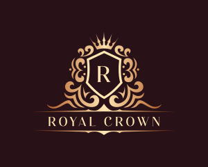 Luxury Aristocrat Shield Crown logo design