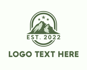 Rustic Mountain Camping  logo design