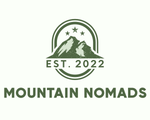 Rustic Mountain Camping  logo design