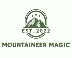 Rustic Mountain Camping  logo design