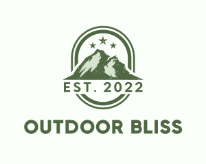 Rustic Mountain Camping  logo design