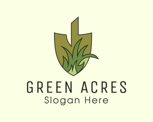 Shovel Lawn Grass logo