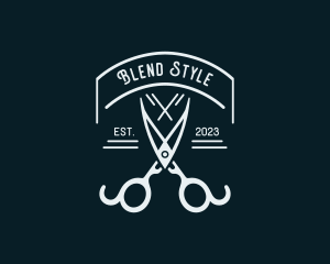 Tailoring Styling Shears logo design