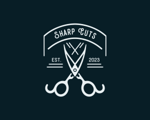 Tailoring Styling Shears logo design