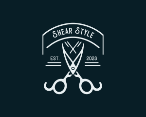 Tailoring Styling Shears logo design