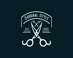 Tailoring Styling Shears logo design