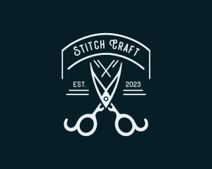 Tailoring Styling Shears logo design