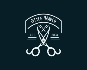 Tailoring Styling Shears logo design