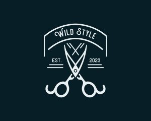 Tailoring Styling Shears logo design