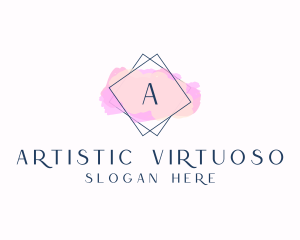 Beauty Boutique Watercolor Cosmetics logo design