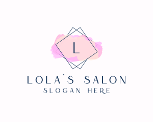 Beauty Boutique Watercolor Cosmetics logo design