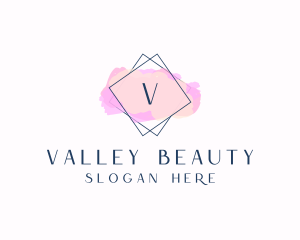 Beauty Boutique Watercolor Cosmetics logo design