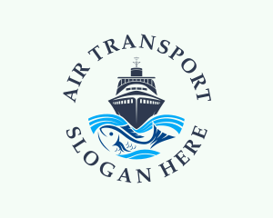 Fisherman Boat Transportation logo design