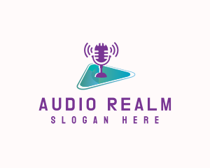 Podcast Media Microphone logo