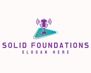 Podcast Media Microphone logo