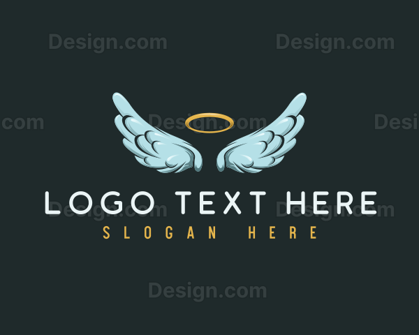 Religious Angel Wings Logo