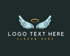 Religious Angel Wings logo