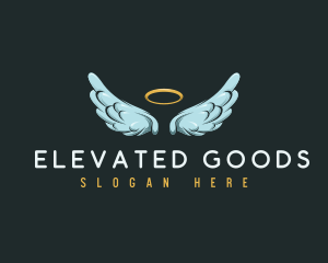 Religious Angel Wings logo design