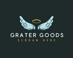 Religious Angel Wings logo design