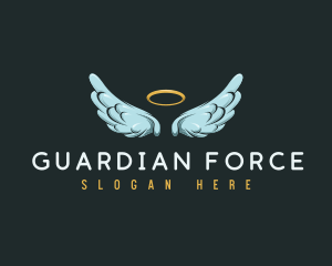 Religious Angel Wings logo design