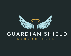 Religious Angel Wings logo design