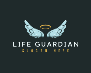 Religious Angel Wings logo design