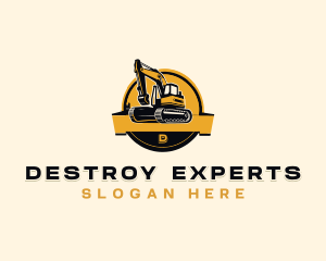 Contractor Builder Excavator logo design