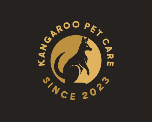 Wildlife Kangaroo Animal logo