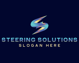 Lightning Bolt Energy Letter S logo design